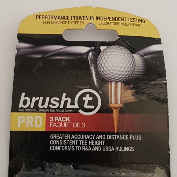 3 pack of Brush T golf tees - Picture 2 of 3